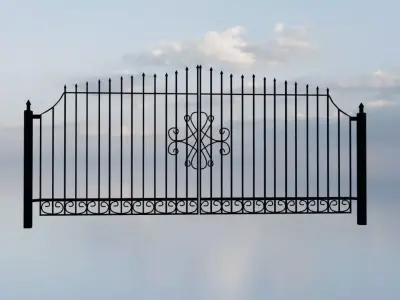 Forged gates 3D model