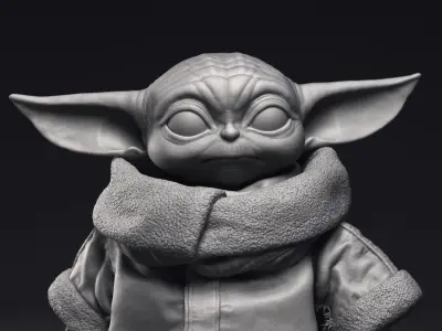 Grogu Baby Yoda pack of  three printable figures