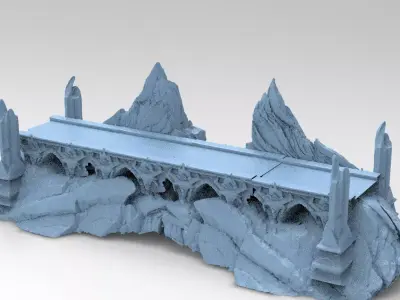 Zagros Mountains walkway 3D model