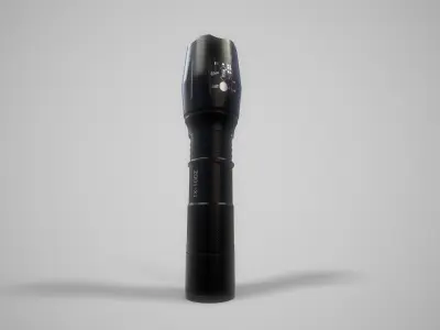 Cree LED Adjustable Torch Low-poly 3D model