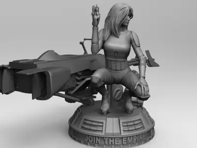 Pin Up Scout Trooper  3D print model