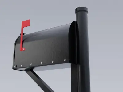 Metal Mailbox 3D model