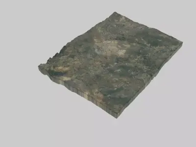 Bulawayo City Low-poly 3D model