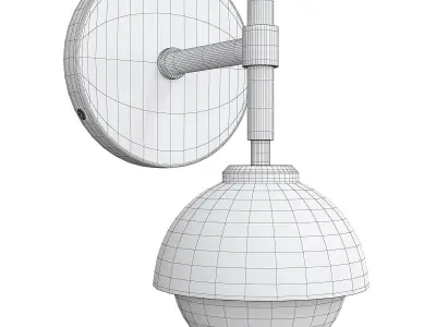 GREENWICH SINGLE SCONCE Low-poly 3D model