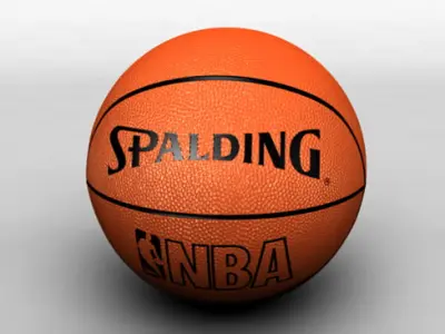 Basketballcourt spalding nba basketball 3D model