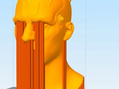 Darth Maul head full size for 3d print 3D model