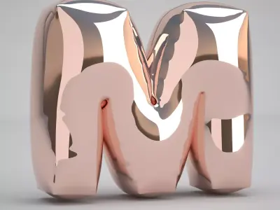 M Balloon Copper 3D model