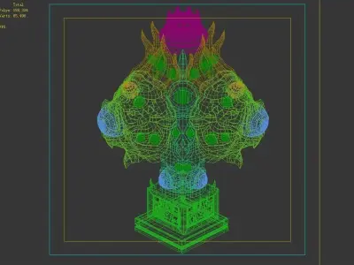 Magic Palace - statue - more eye strange 01 3D model