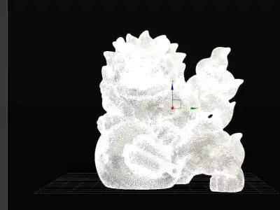 Japanese Lion 3d print model 3D model