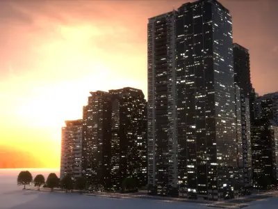 City Block Type B08 3D model