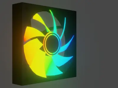 pc case fan  Free 3D model