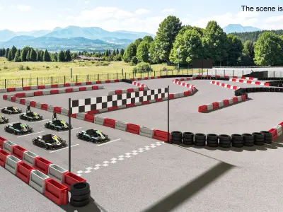  Karting Track Open Air With Karts 