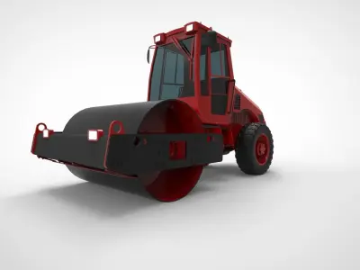 asphalt roller 3D model