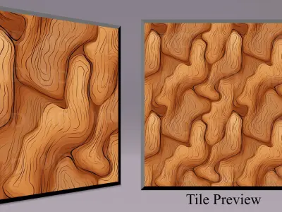 Cartoon Wood Textures Pack 45 - 10x PNG  Texture