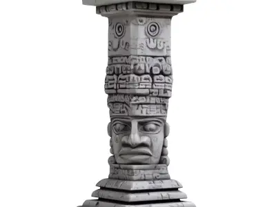 Mayan Pillar  3D print model