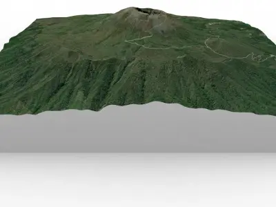 Vesuvio volcano 3D model