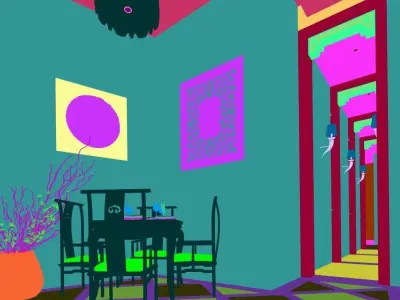 Business Restaurant - Coffee - Banquet  125 3D model