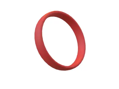 Suzhou Numerals Zero symbol V1 002 Low-poly 3D model