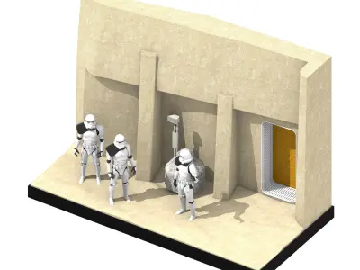 Smugglers Alley Diorama Set 3D print model