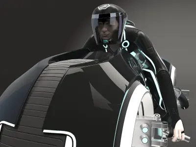 Tron Bike - Light Cycle 3D model