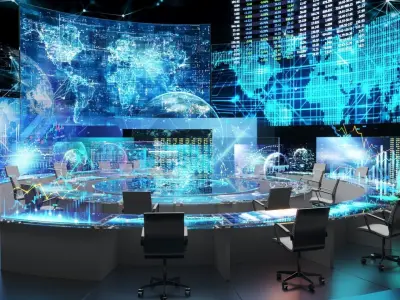 Sci-fi Command Center 3D model