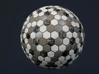 Marble Tile Seamless PBR Texture Texture