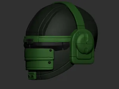 helmet fantasy high poly sculpt 3d printable 3D model