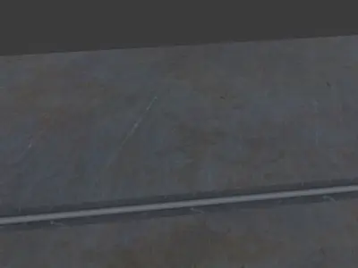 rust steel shelf Low-poly 3D model