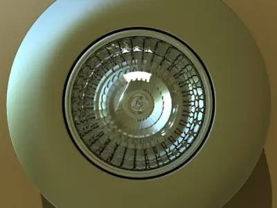 Halogen Lamp 02 High detail 3D model