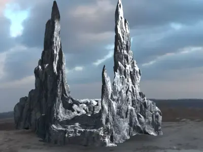 Kali sacrifice pillars  3D model