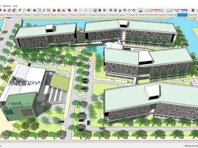 Sketchup Highschool or College 231 3D model