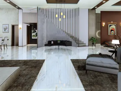 Living room 3D model 88
