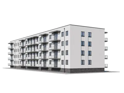 Apartment house 1 3D model