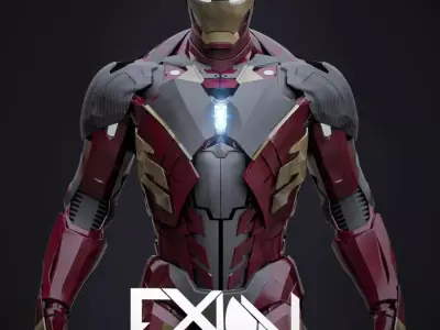 Iron Man MK00 Stealth Armor 3D model