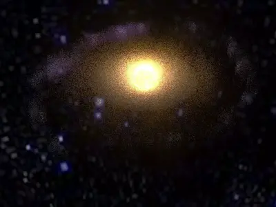 Lenticular Galaxy 3D model