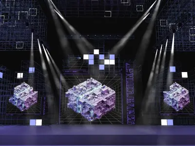 Event stage 11 design 3D model