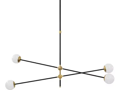 BULLARUM bullrum chandelier - gold 3D model