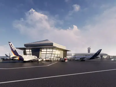 Selendis Airport Exterior Design 3D model