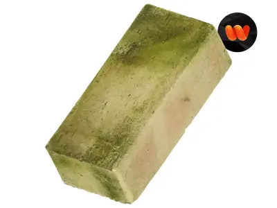 Ceramic Brick Raw Scanned 3D model