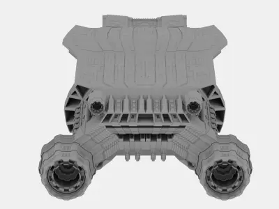 Sci-Fi Spaceship 3D model