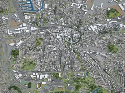 Dortmund  Low-poly 3D model