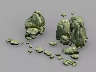 Yamano-Fallstone rocks 3D model