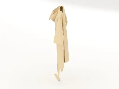 Hanging Dressing Gown Bathrobe 3D model