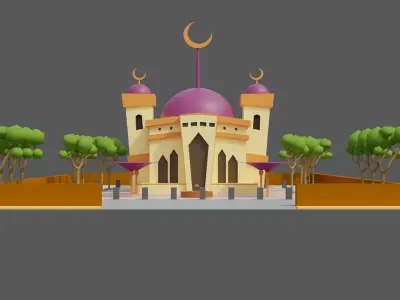 Mosque 6625 3D model