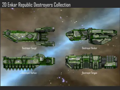 2D Enkar Republic Destroyers Collection Texture