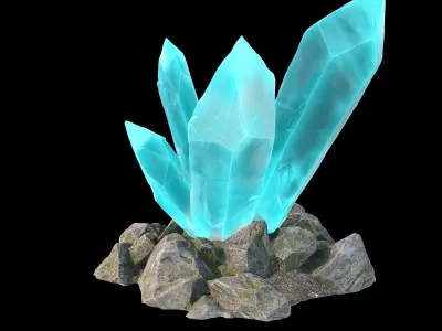 Magic crystals 3D model