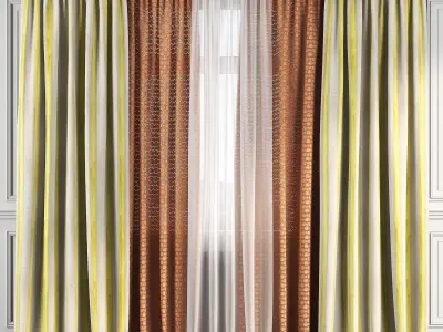 Curtain Set 126 3D model