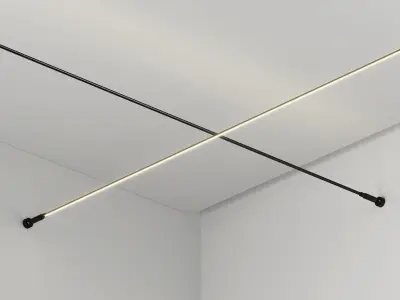 Line lamp Low-poly 3D model