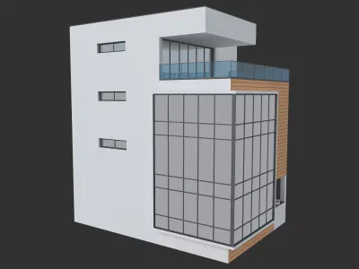 Modern House 21 3D model purchase