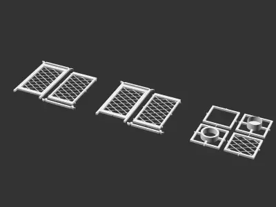 Kumiko Japanese Shoji Lantern - Hishi 3D print model